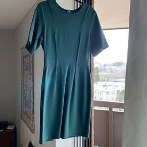 Pink Tartan Green Short Sleeved Dress
